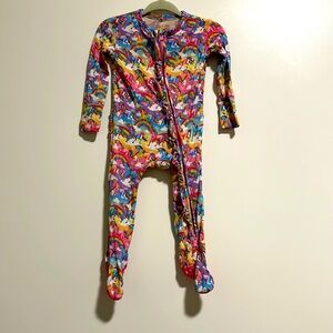 Posh Peanut Lisa Frank Markie Ruffled Footie 3-6m